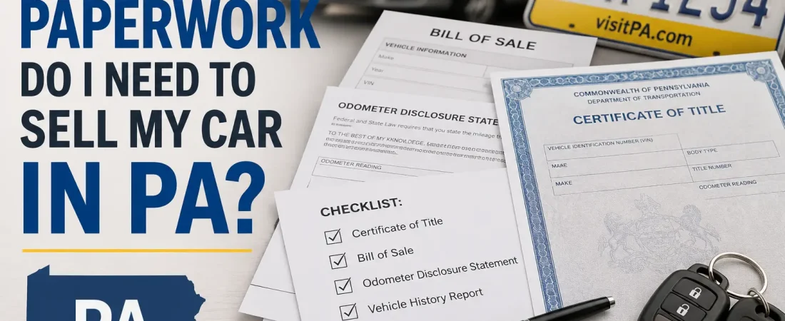 What Paperwork Do I Need to Sell My Car in PA in 2026