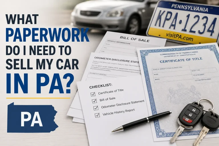 What Paperwork Do I Need to Sell My Car in PA in 2026