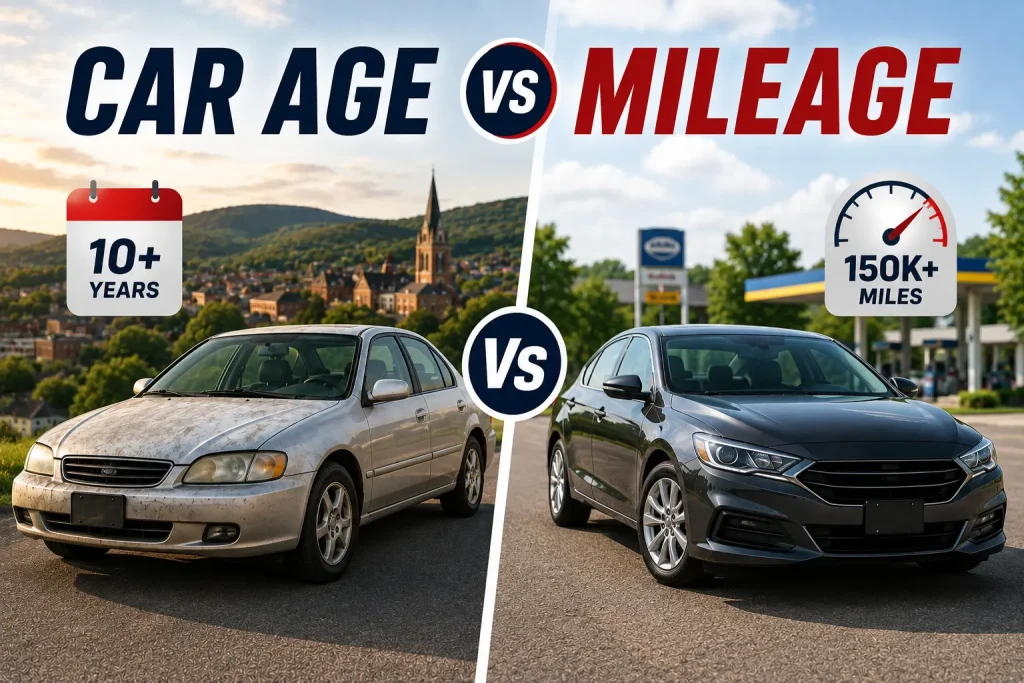 Car Age vs Mileage for Resale in Central PA